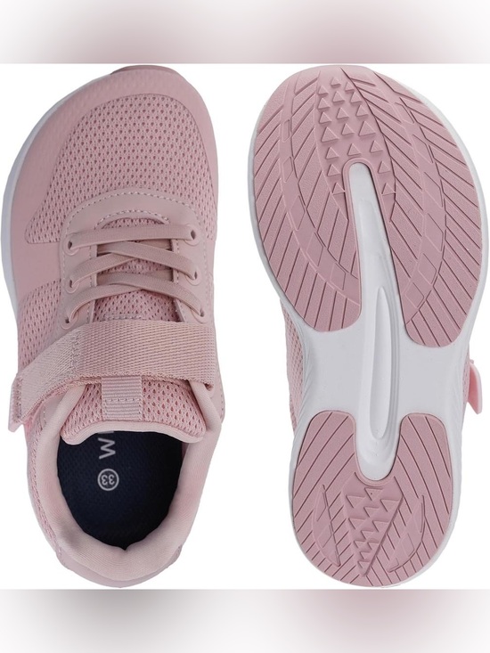 Whitin Kids Wide-Toe Light Pink Athletic Running Sneakers in Light Pink - Kids 2